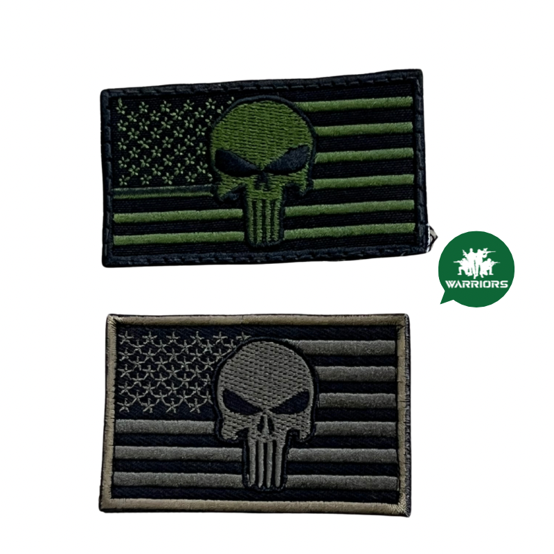 parche punisher bandera Pequeño verde