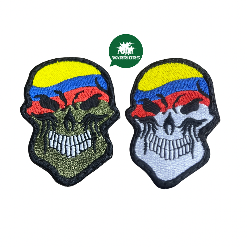 Parche Calavera Colombia Grande