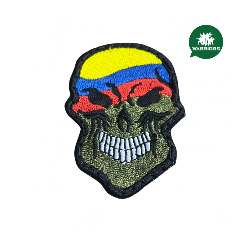 Parche Calavera Colombia Grande