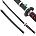 Katana Corta Negro Rojo Demon Slayer