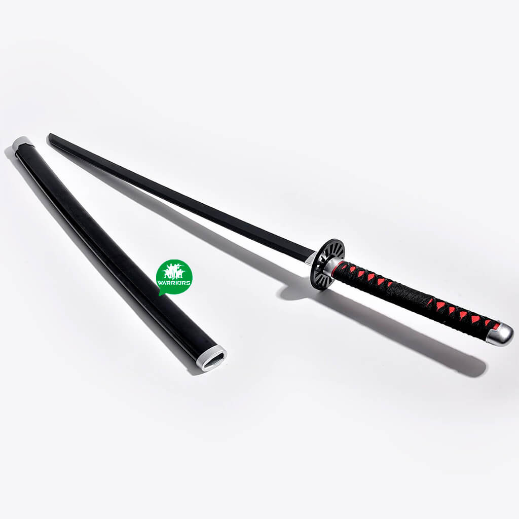 Katana Corta Negro Rojo Demon Slayer