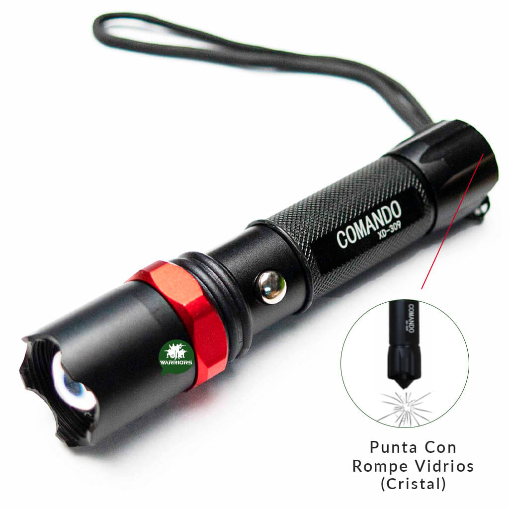 Linterna Comando XD-309 Rompe Vidrio