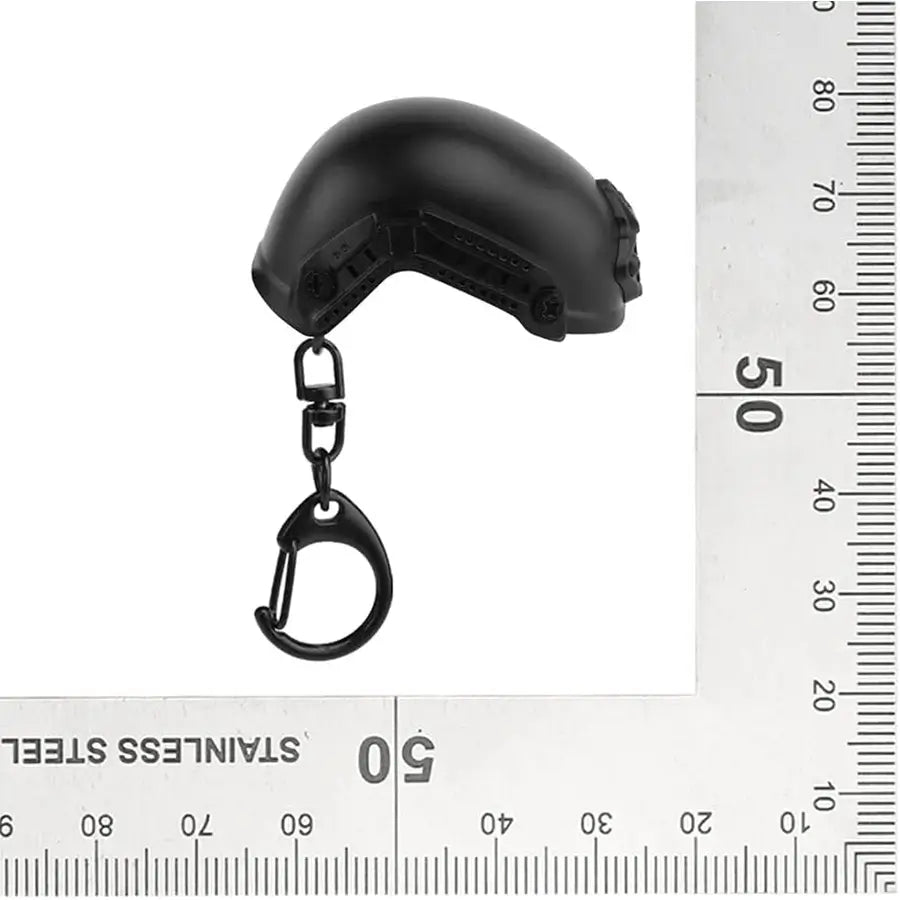 Llavero Casco Tactico Abrebotellas Negro