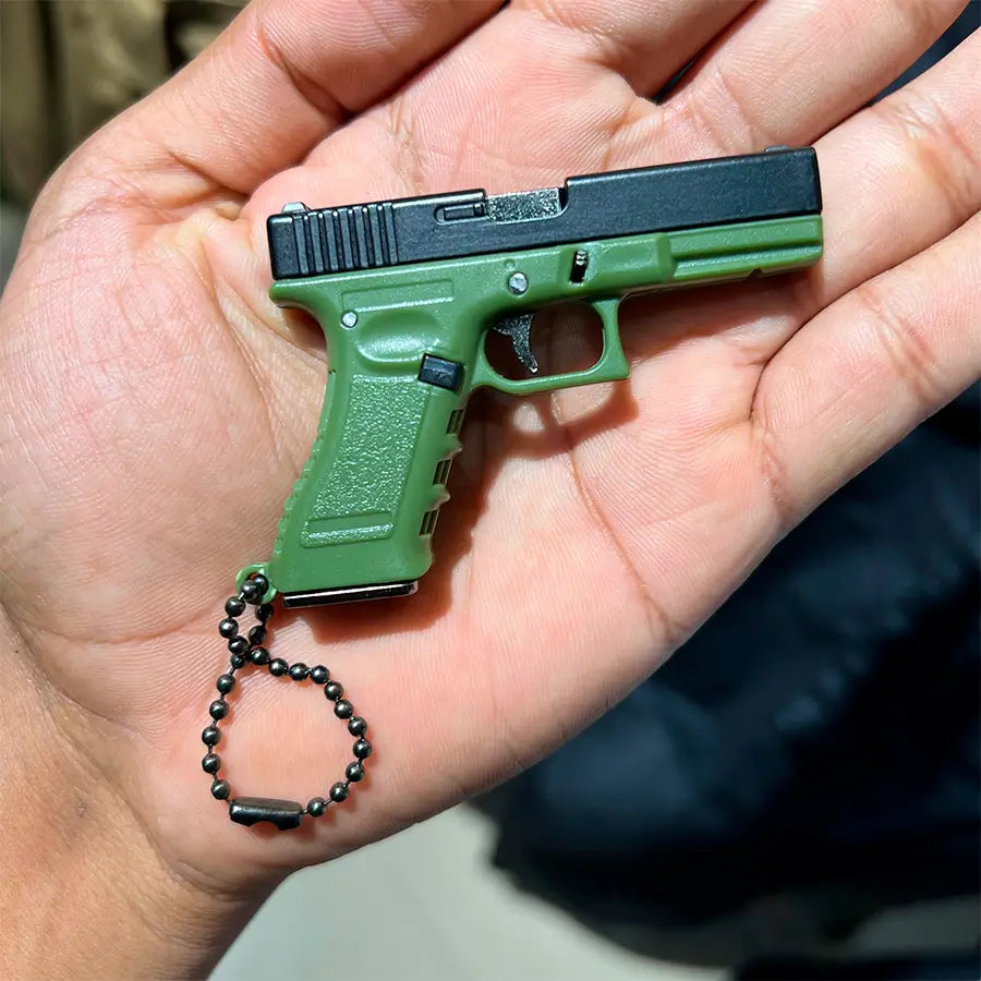 Llavero Pistola Retractil 555-4 Verde