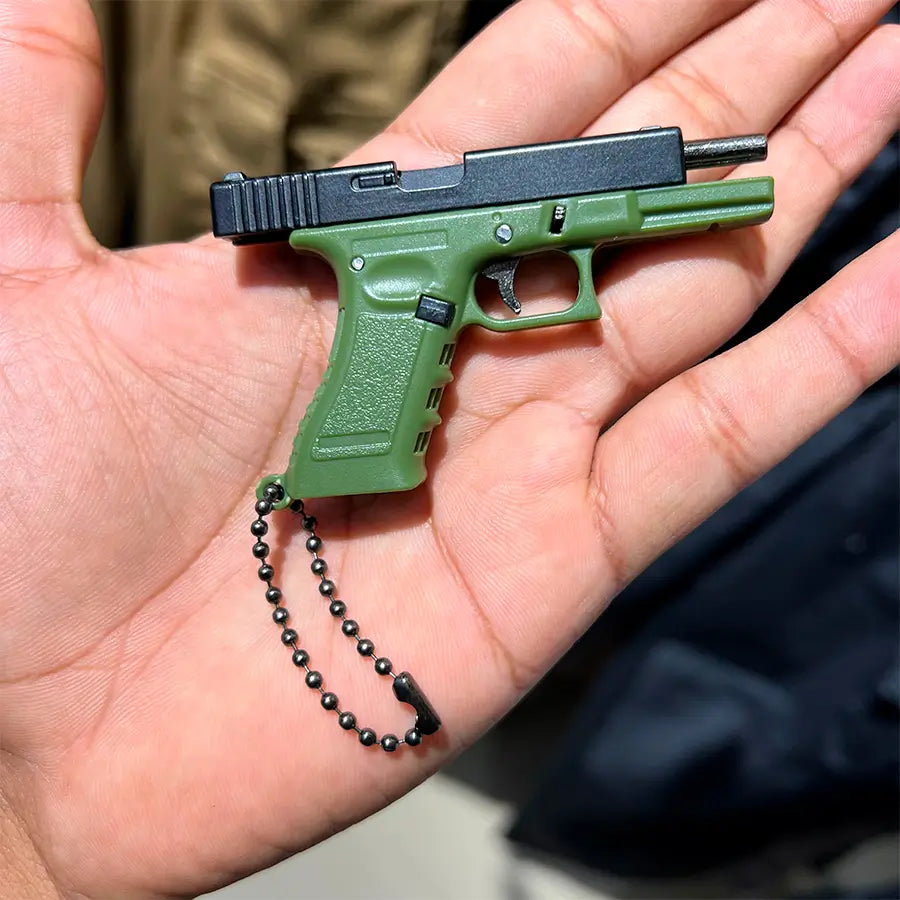 Llavero Pistola Retractil 555-4 Verde