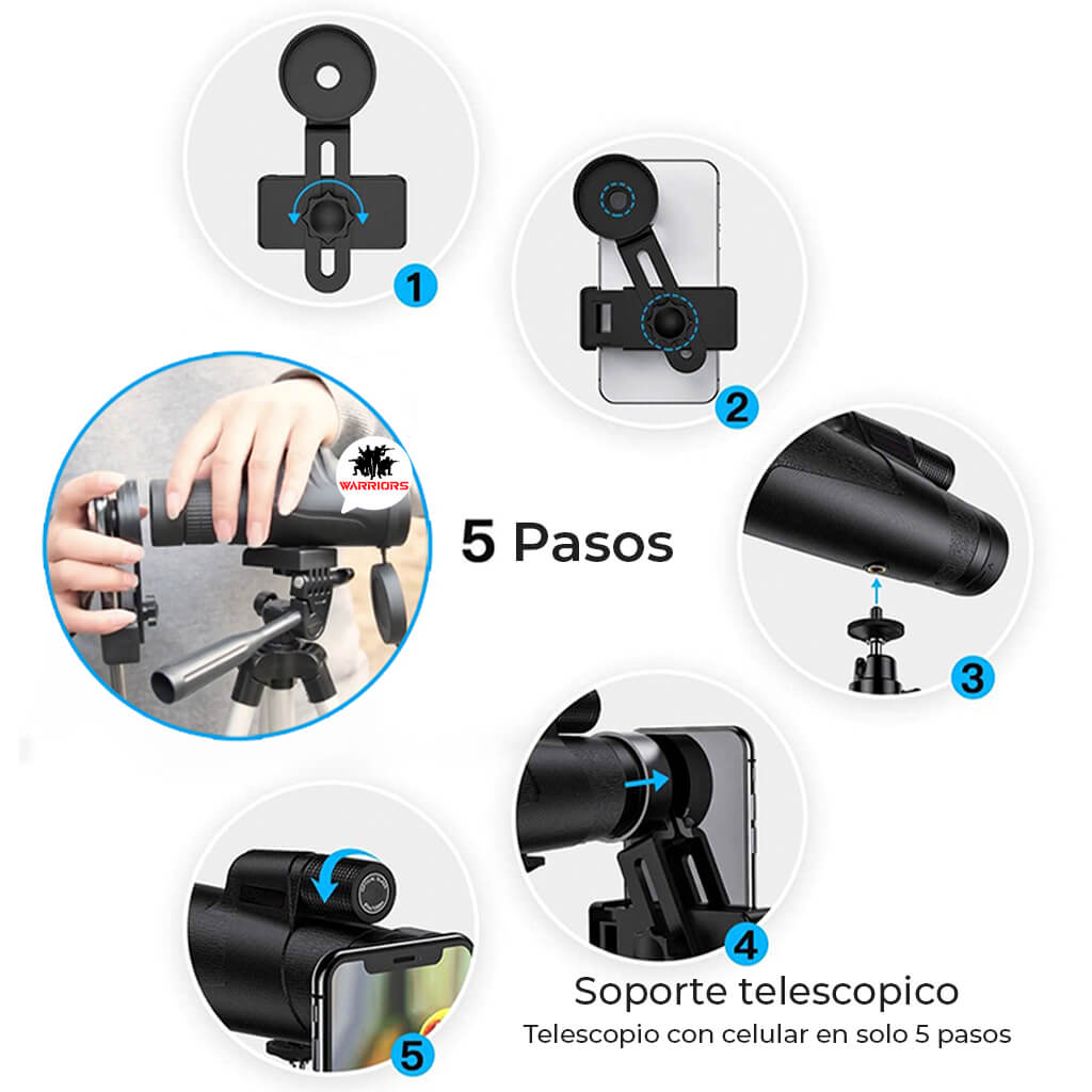 Monocular 8902 Para celular con tripode