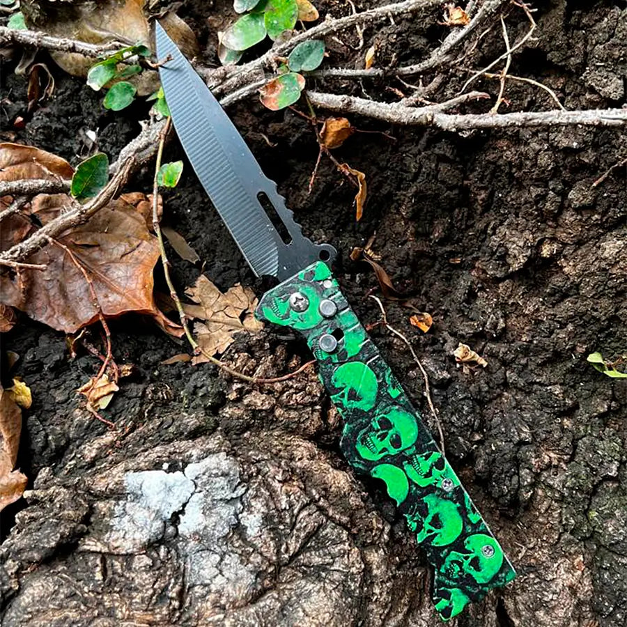 Navaja Calaveras Verde