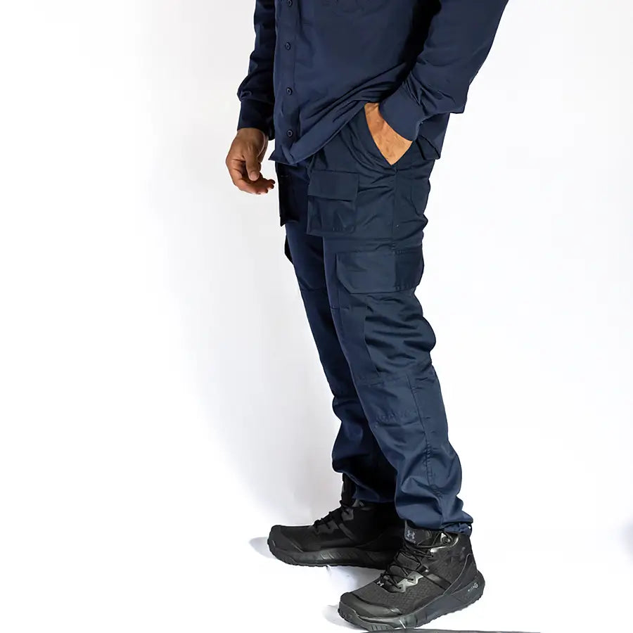 Pantalón Táctico Cargo 8 Bolsillos Azul