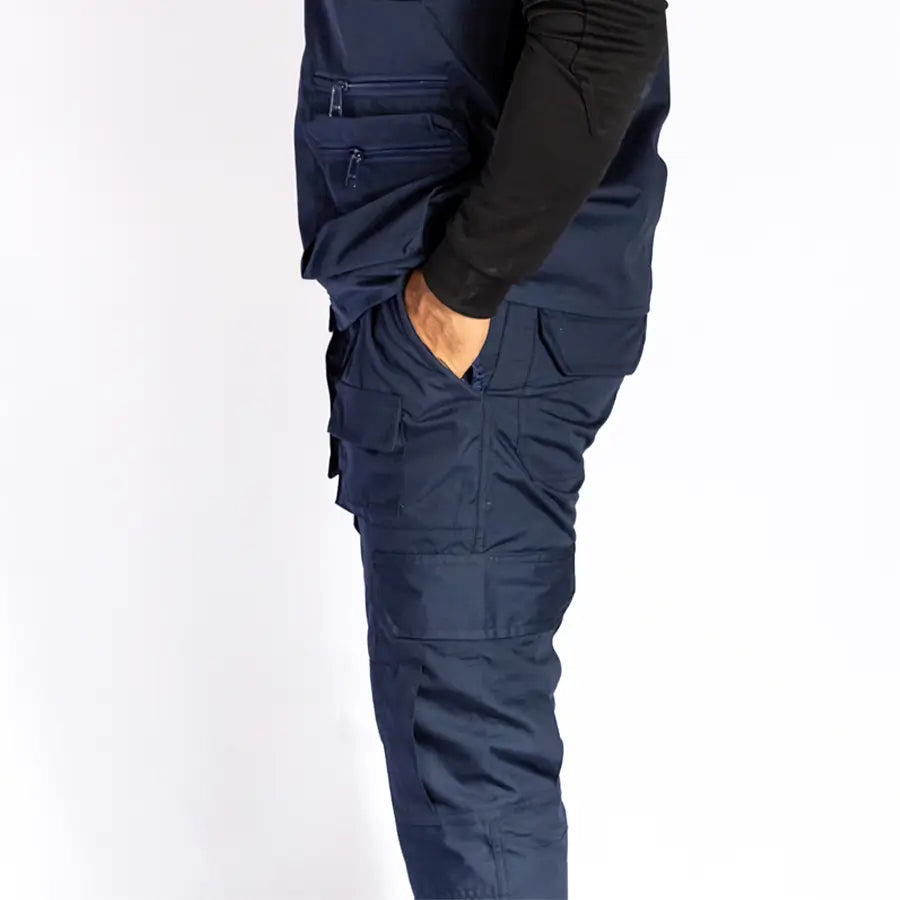 Pantalón Táctico Cargo 8 Bolsillos Azul
