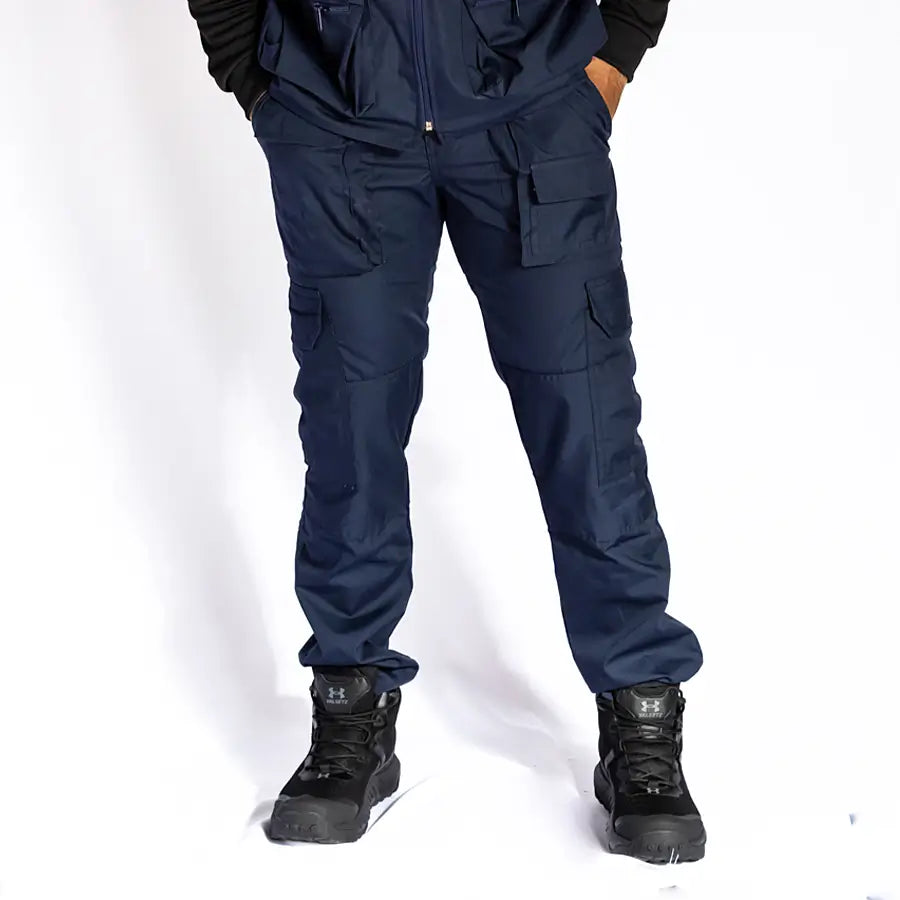 Pantalón Táctico Cargo 8 Bolsillos Azul