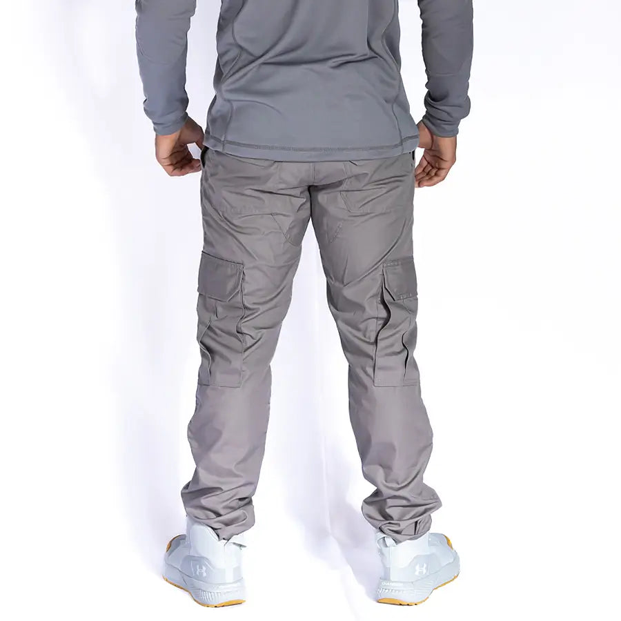 Pantalón Táctico Cargo 8 Bolsillos Gris
