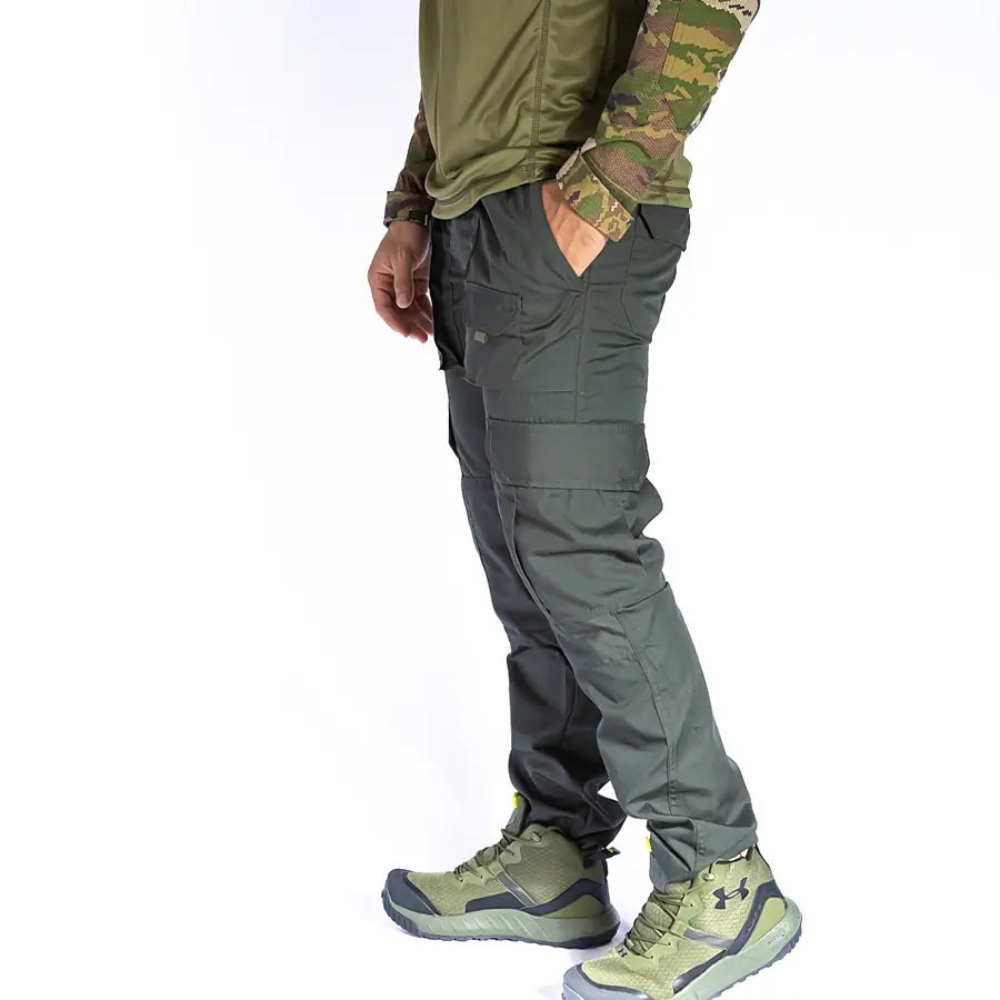 Pantalón Táctico Cargo 8 Bolsillos Verde