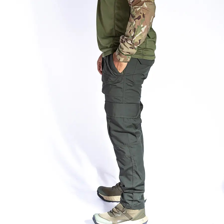 Pantalón Táctico Cargo 8 Bolsillos Verde