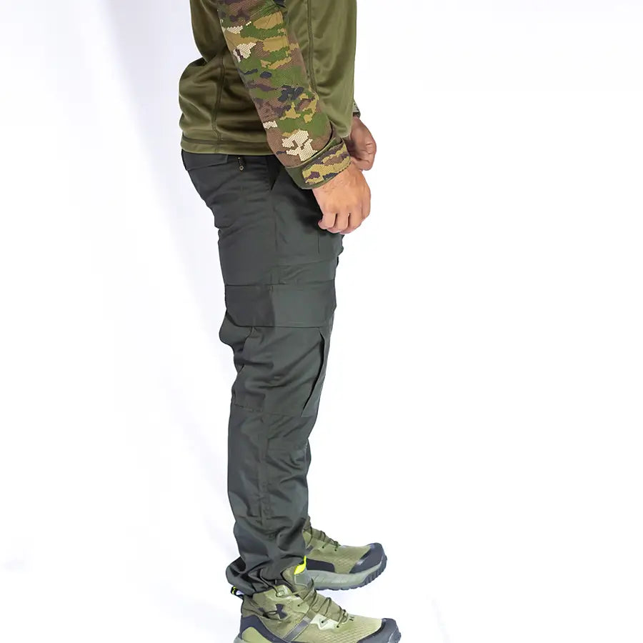 Pantalón Táctico Cargo 8 Bolsillos Verde