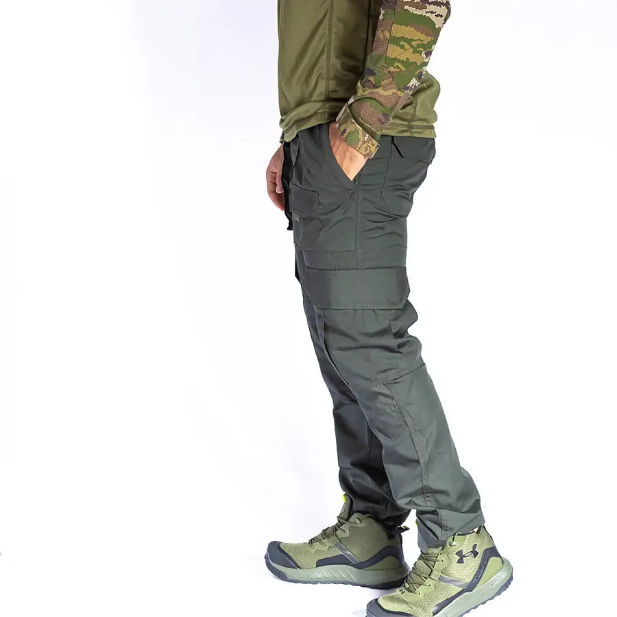 Pantalón Táctico Cargo 8 Bolsillos Verde