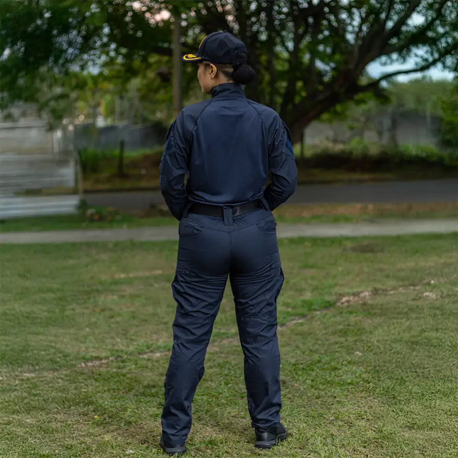 Pantalon Tactico Cargo 10 Bolsillos Azul