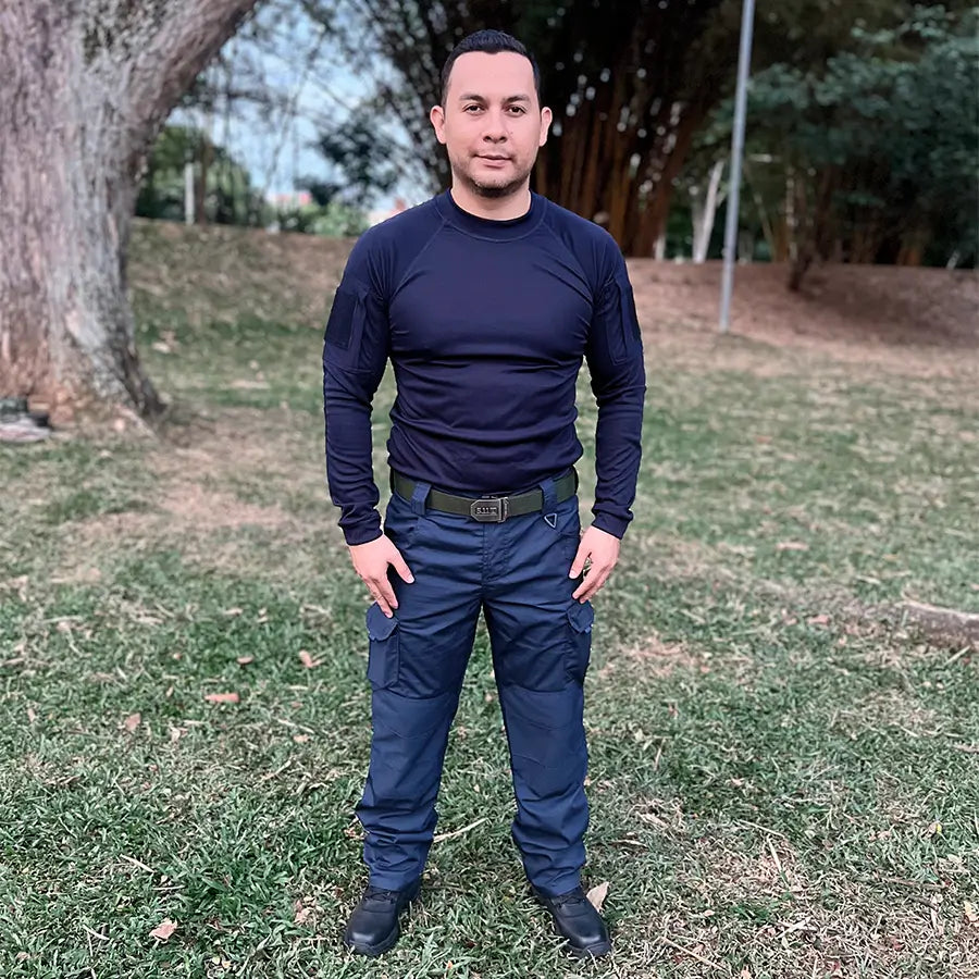 Pantalon Tactico Cargo 10 Bolsillos Azul