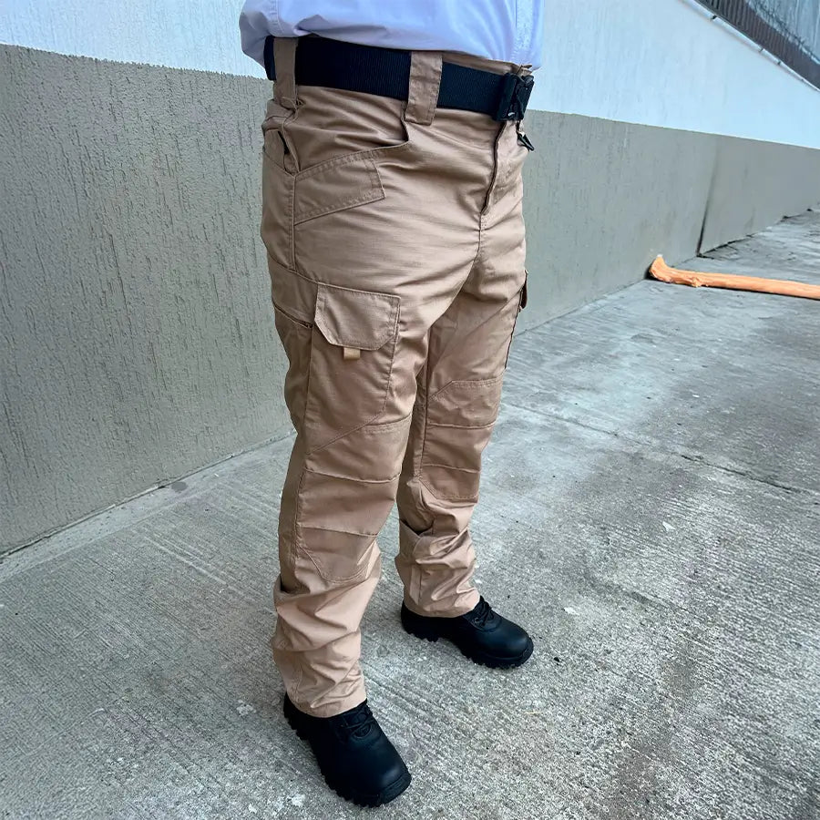 Pantalon Tactico Cargo 10 Bolsillos Beige