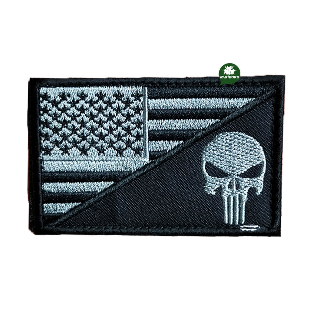 Parche Punisher y Escudo US