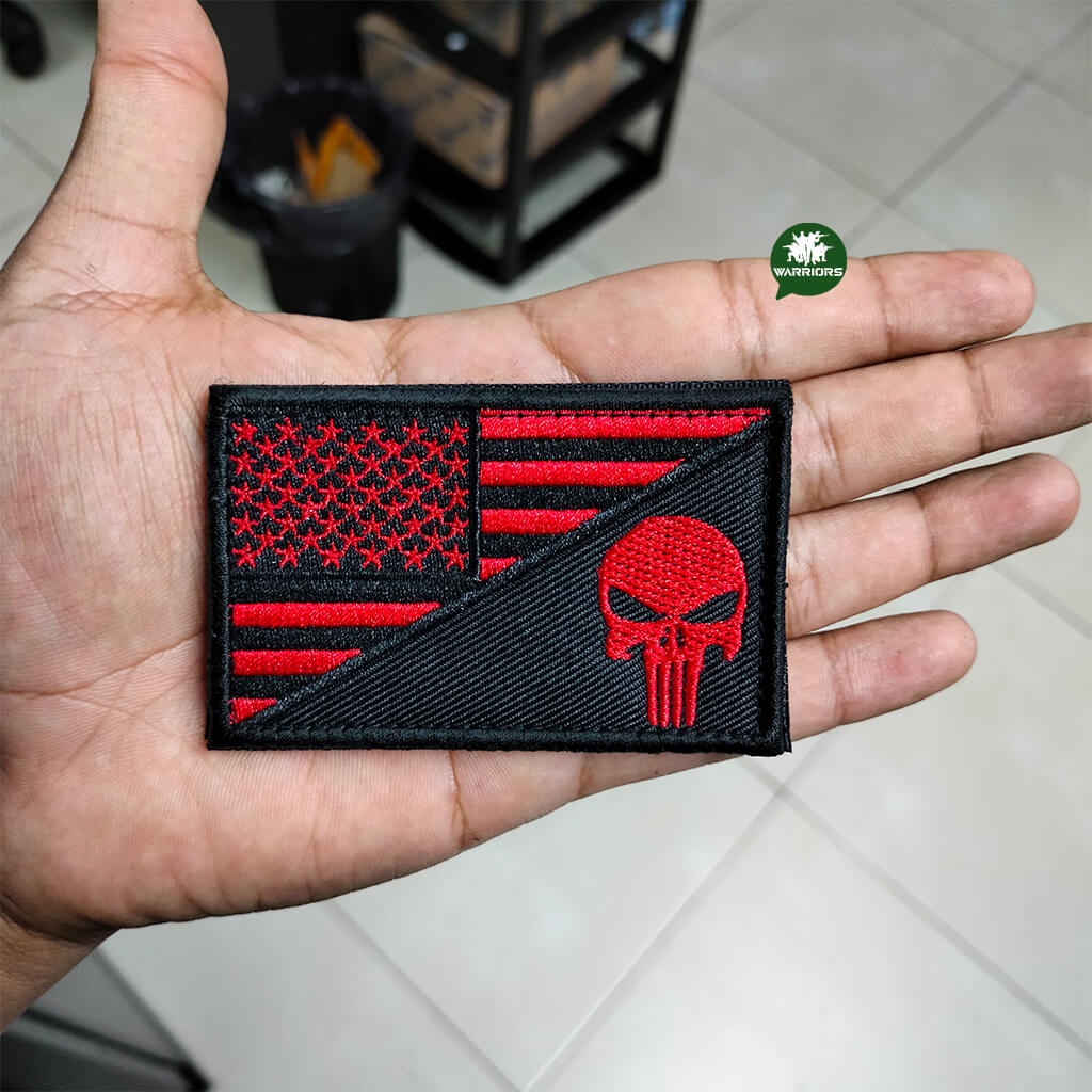 Parche Punisher y Escudo US