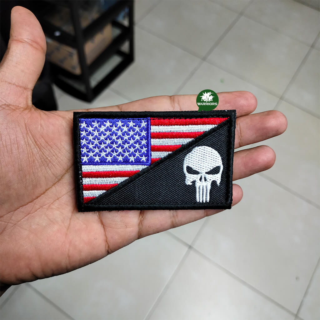 Parche Punisher y Escudo US