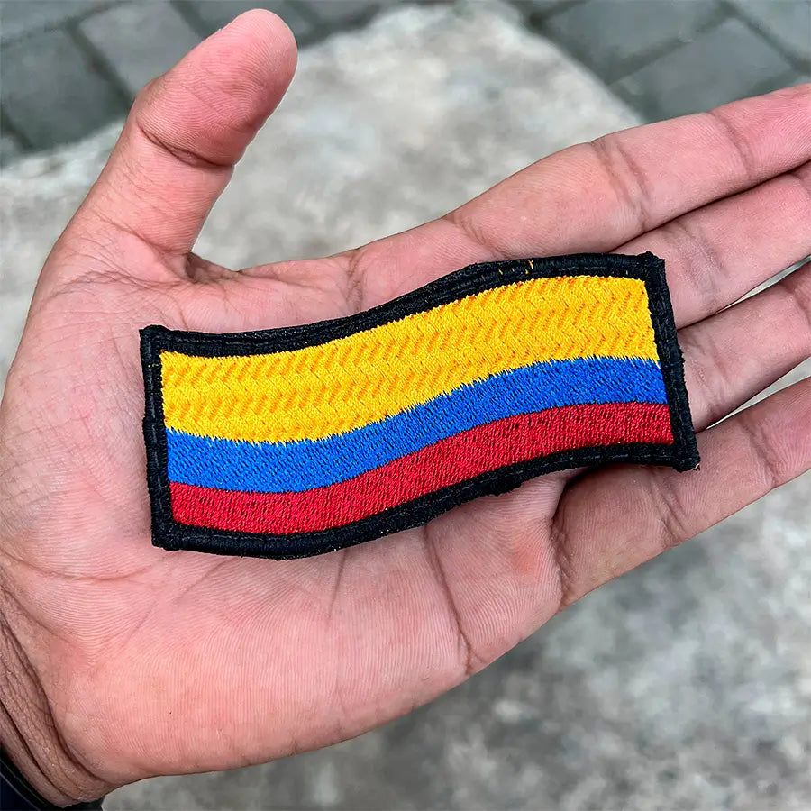 Parche Bandera Colombia Ondulada