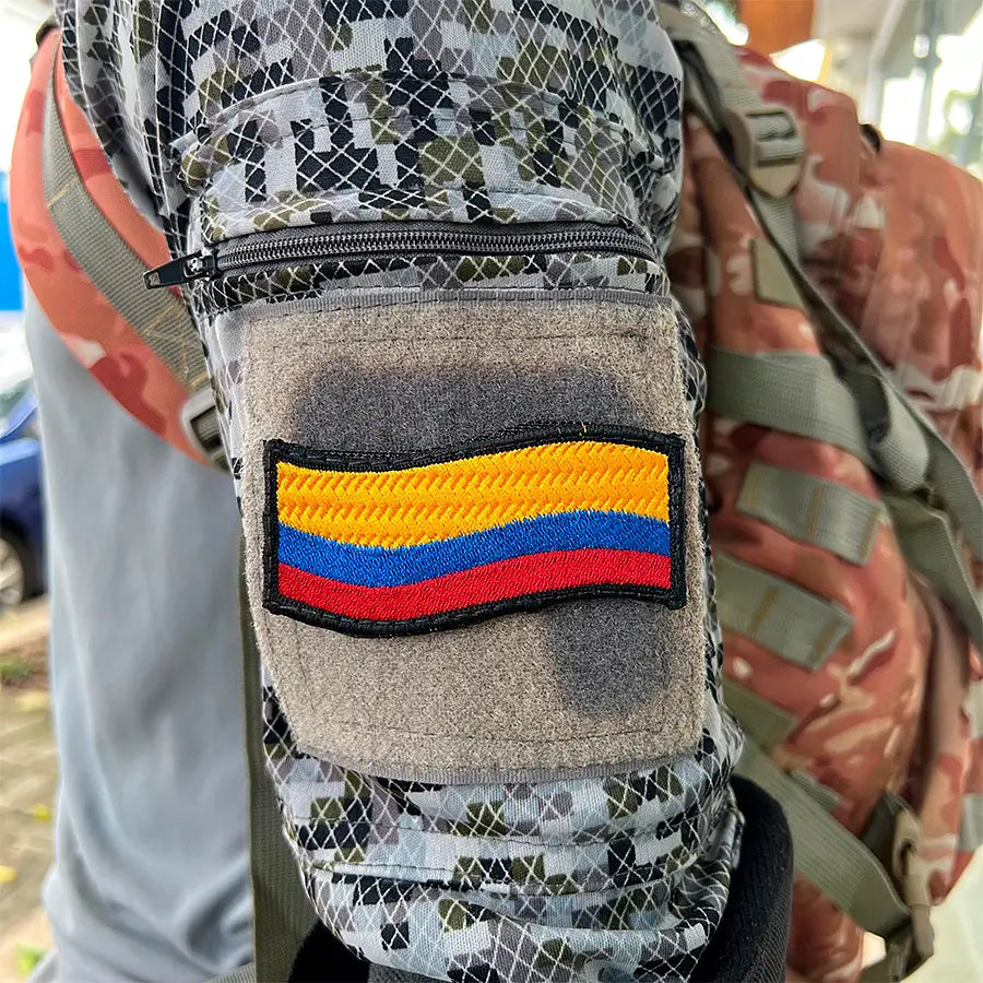Parche Bandera Colombia Ondulada
