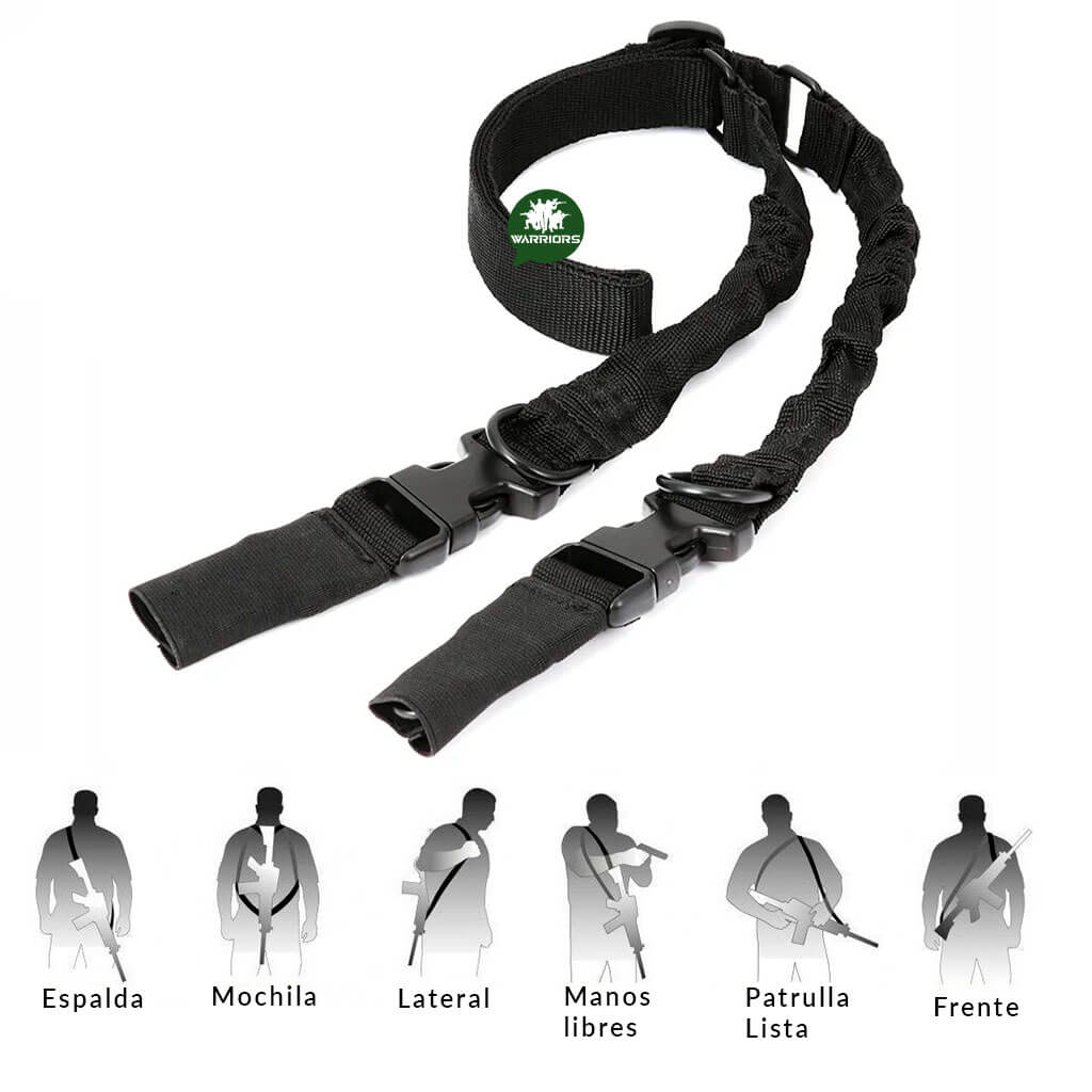 Porta Fusil 2 Puntos Fino Kaki