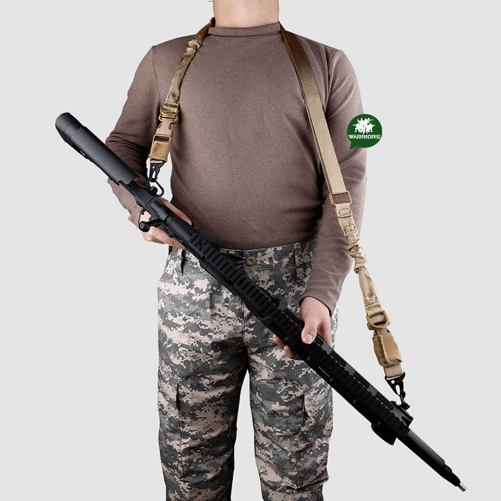 Porta Fusil 2 Puntos Fino Kaki