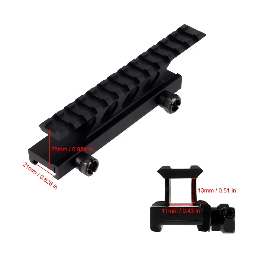 RIEL ALTURA 140MM CON HUECOS