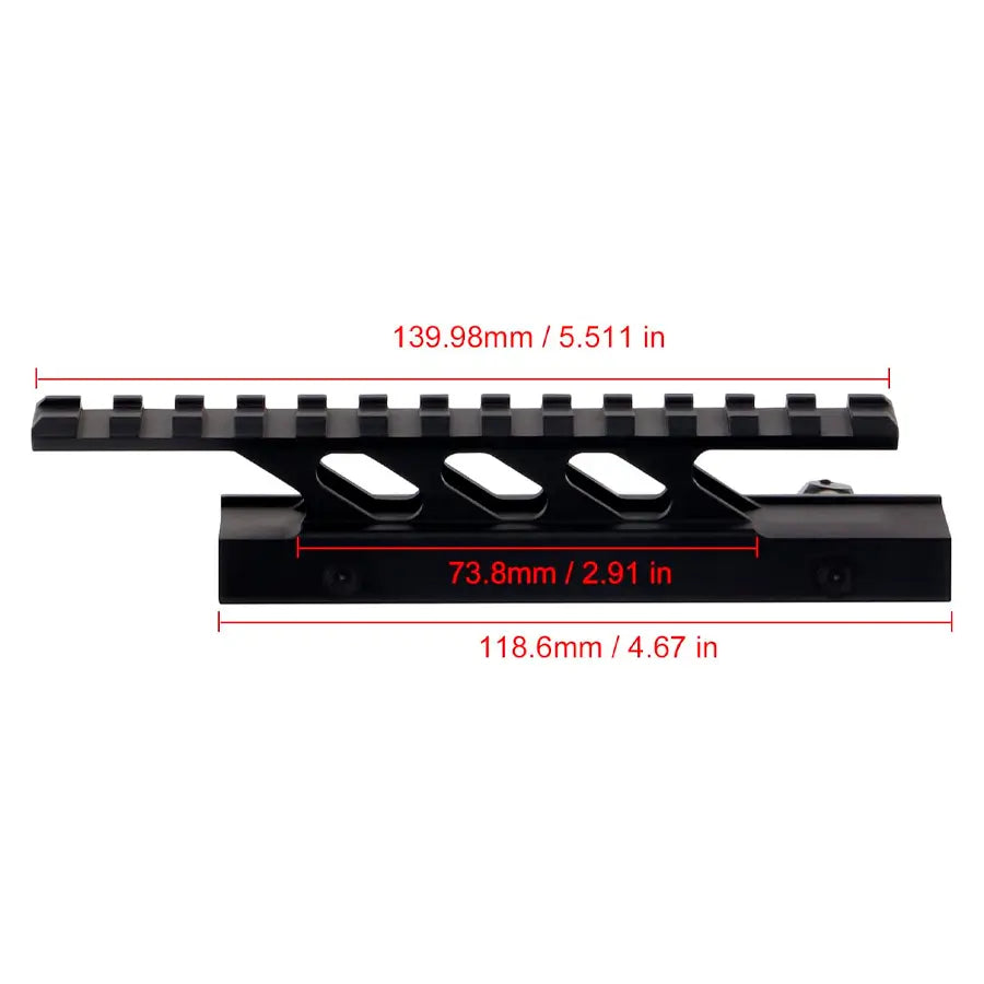 RIEL ALTURA 140MM CON HUECOS