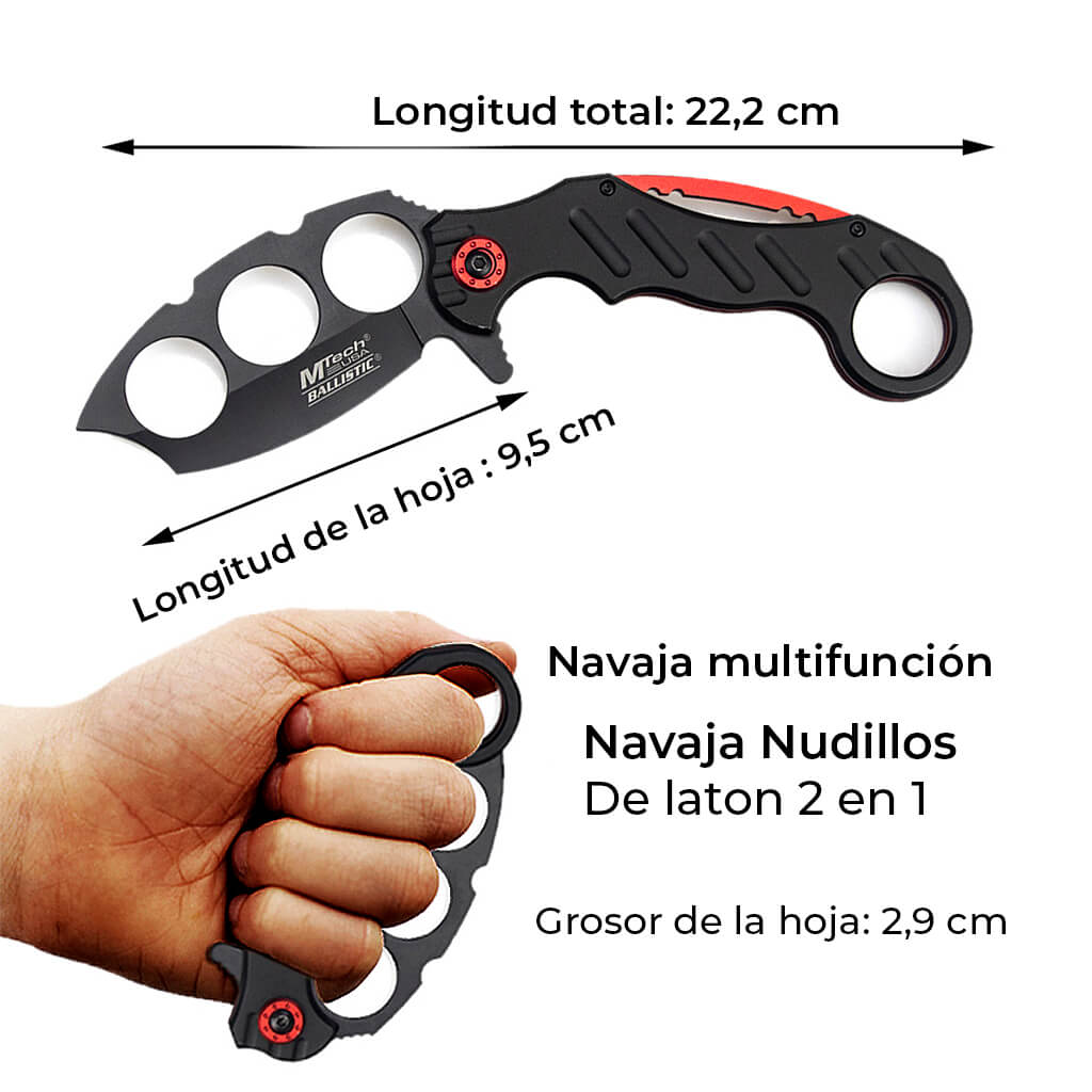 Navaja Manopla MT EV0432 Rojo