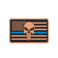 Parche Calavera y Bandera PVC