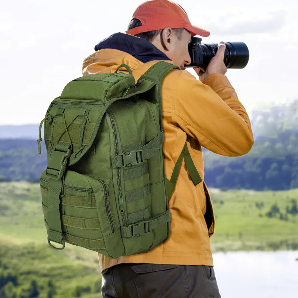 Morral Táctico Casco Solapa 50 Litros