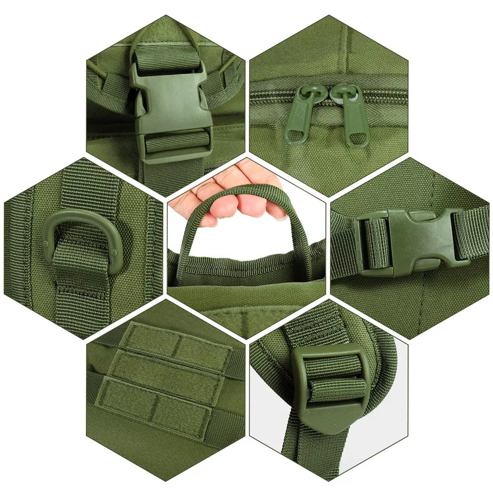 Morral Táctico Casco Solapa 50 Litros
