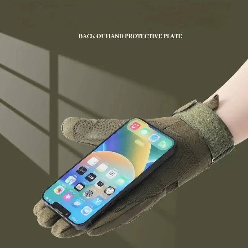 Guante Tactico Dedo Completo AG Kaki