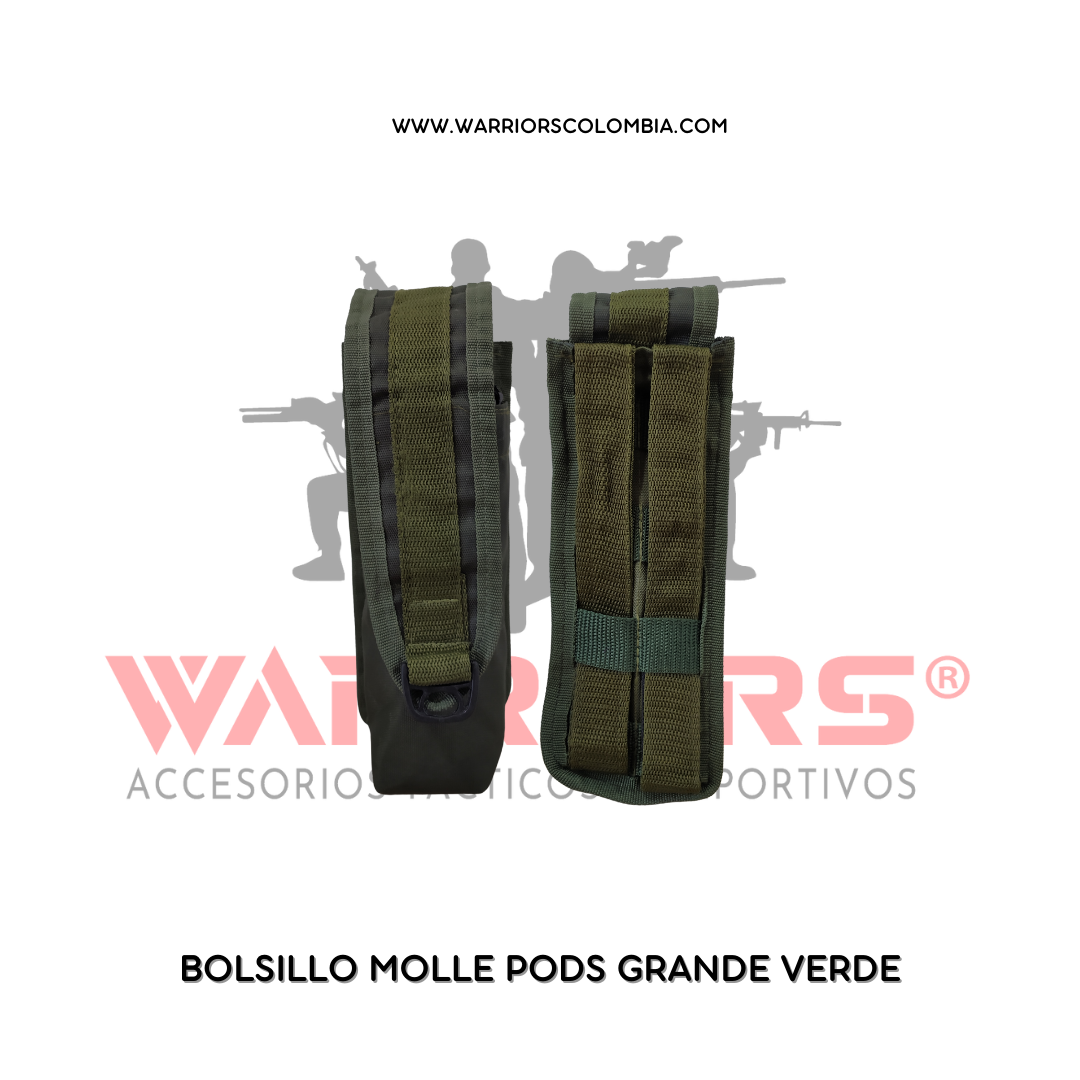 BOLSILLO MOLLE PODS GRANDE VERDE