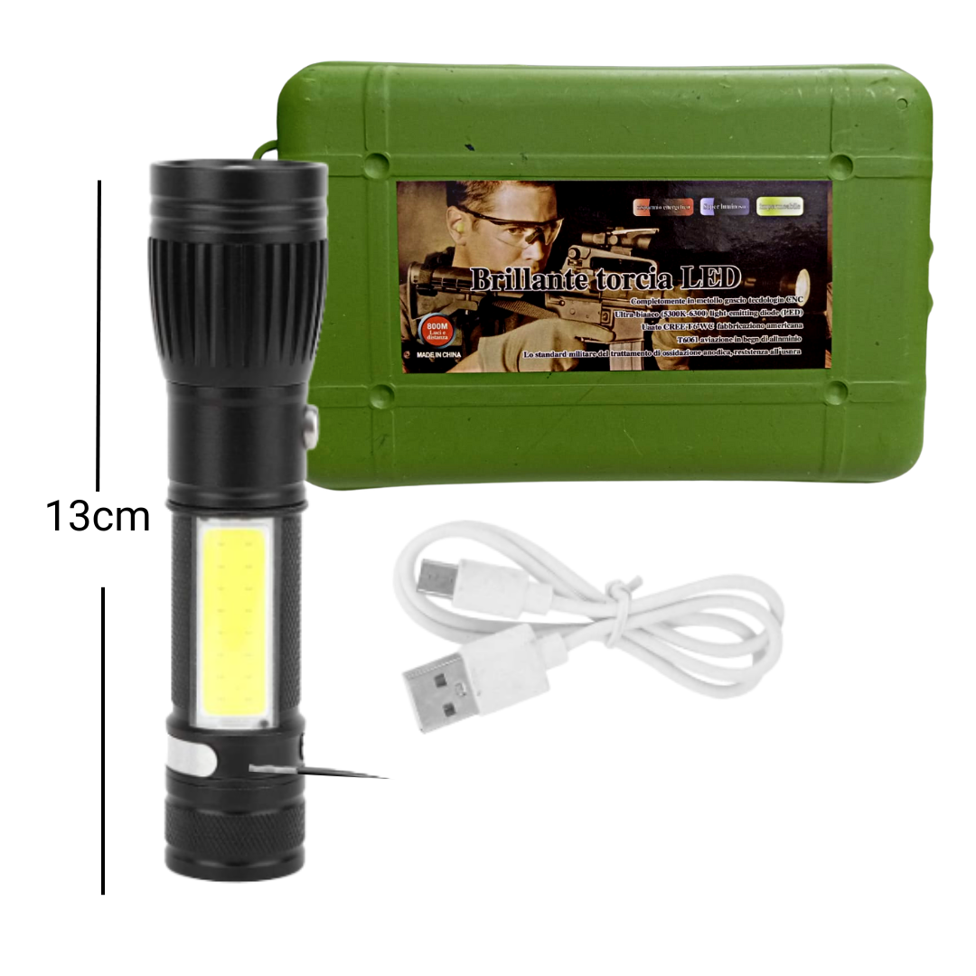 Linterna brillante torcia LED