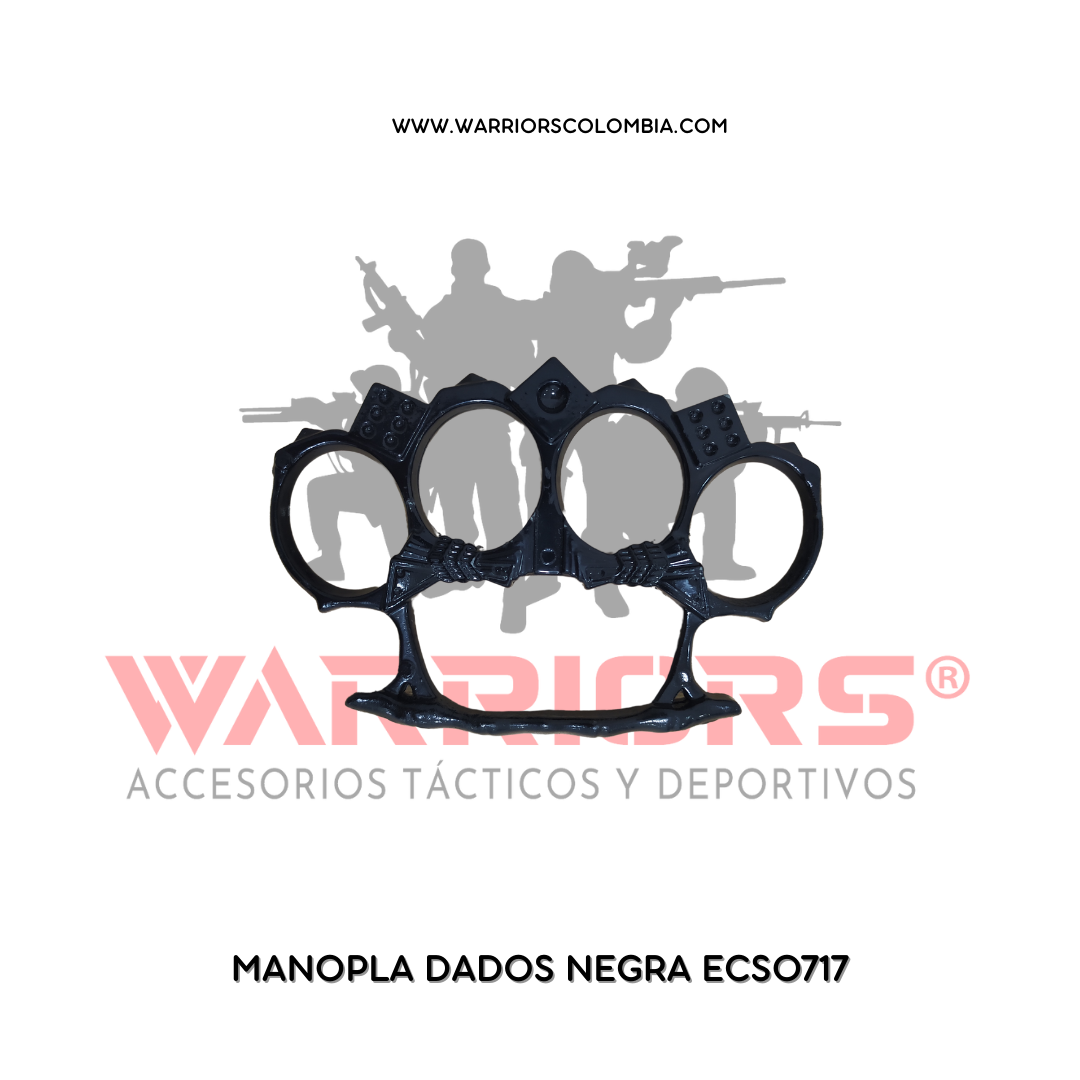 MANOPLA DADOS NEGRA ECS0717