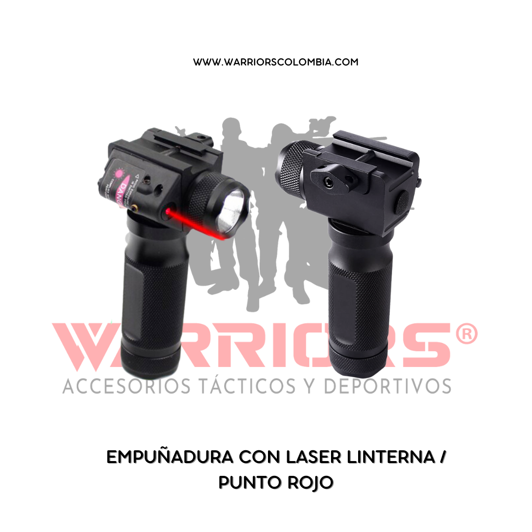 Empuñadura Laser Linterna Rojo