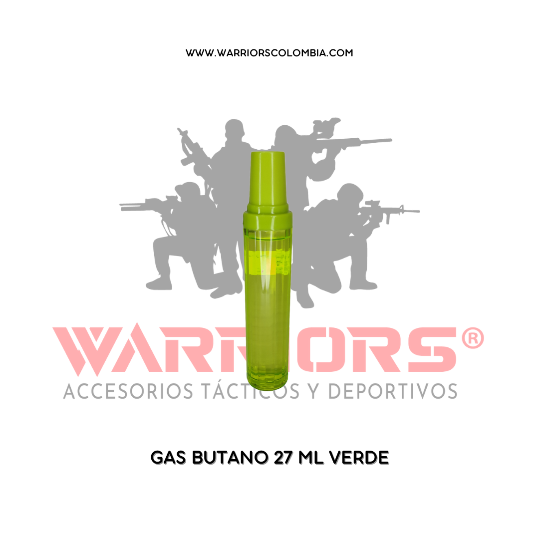 GAS BUTANO 27 ML / VERDE