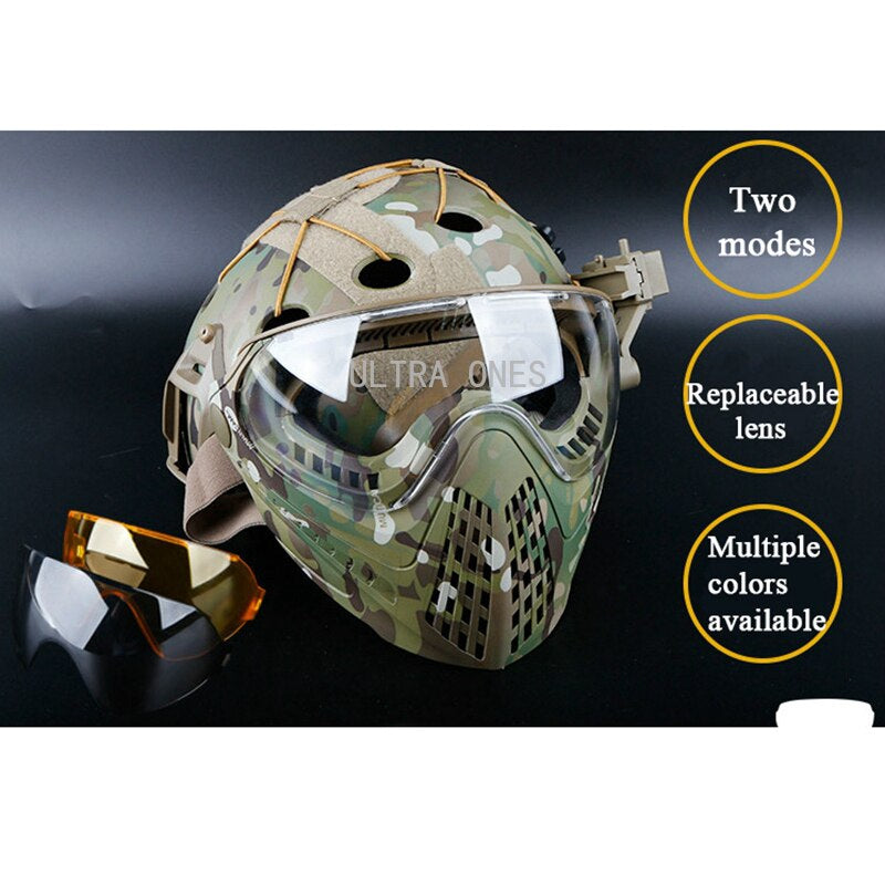 CARETA PAINTBALL PARA CASCO