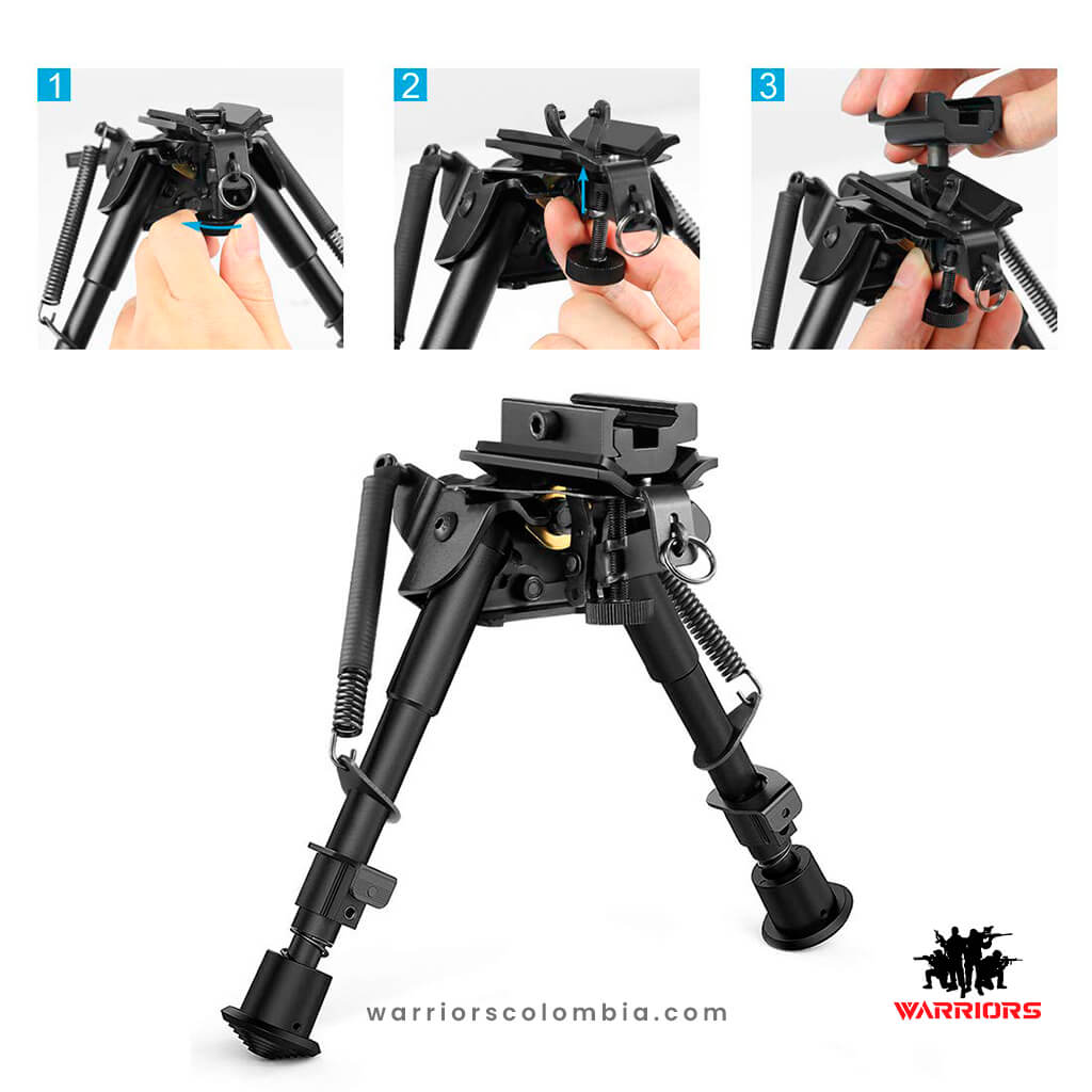 Bipode Metalico 22mm Sniper Base 6 TO 9 PL