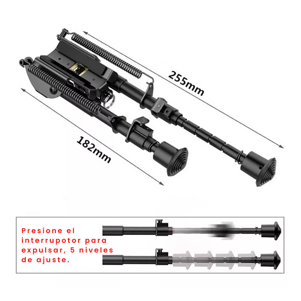 Bipode Metalico 22mm Sniper Base 6 TO 9 PL
