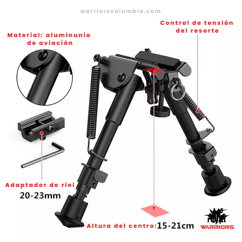 Bipode Metalico 22mm Sniper Base 6 TO 9 PL