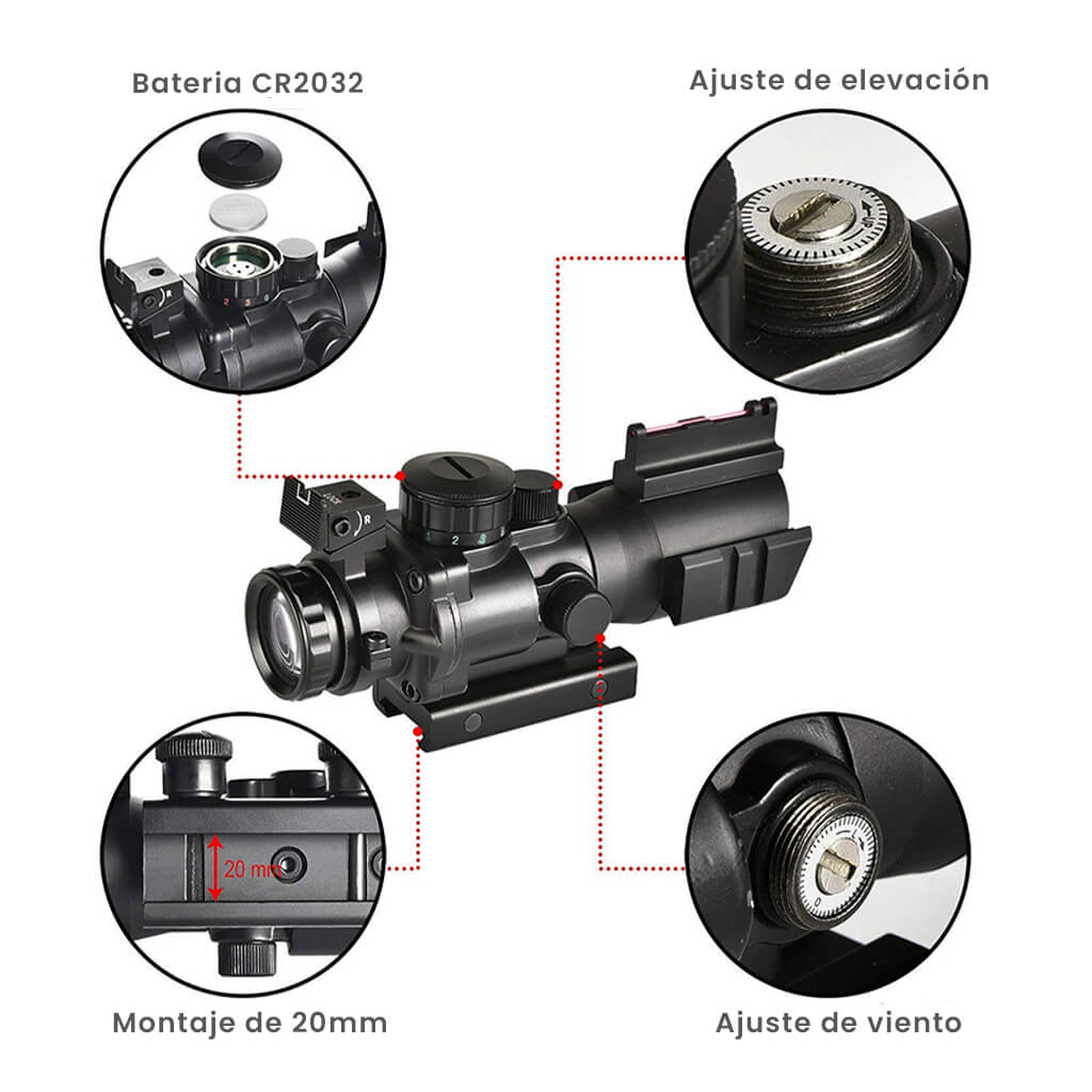 Mira Telescopica Tipo Compact Scope 4x32