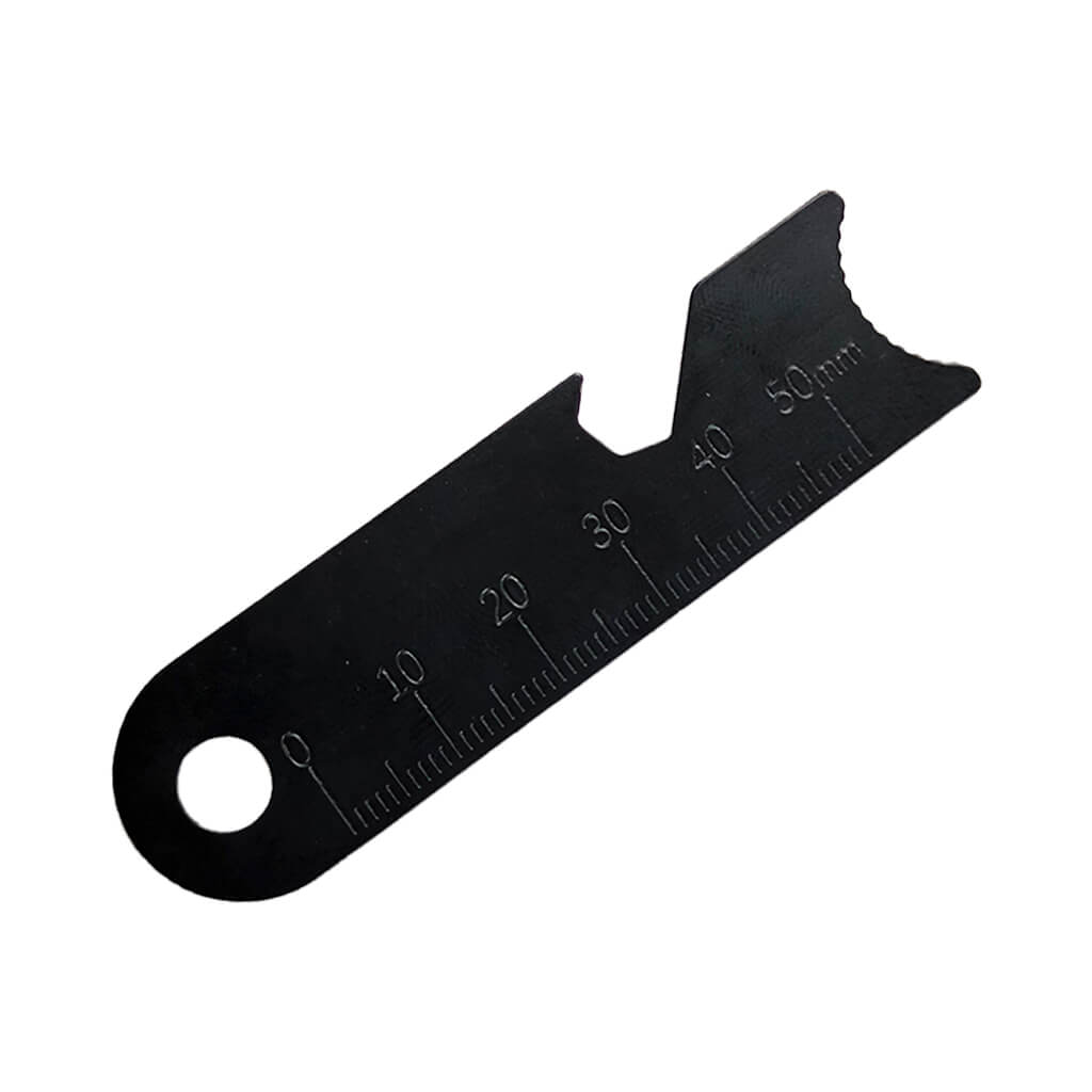 Pedernal Con Regla Negro