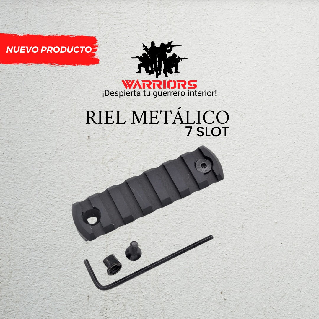 RIEL METALICO 7 SLOT