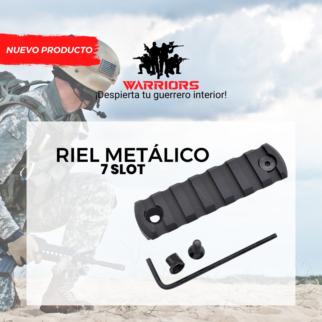 RIEL METALICO 7 SLOT