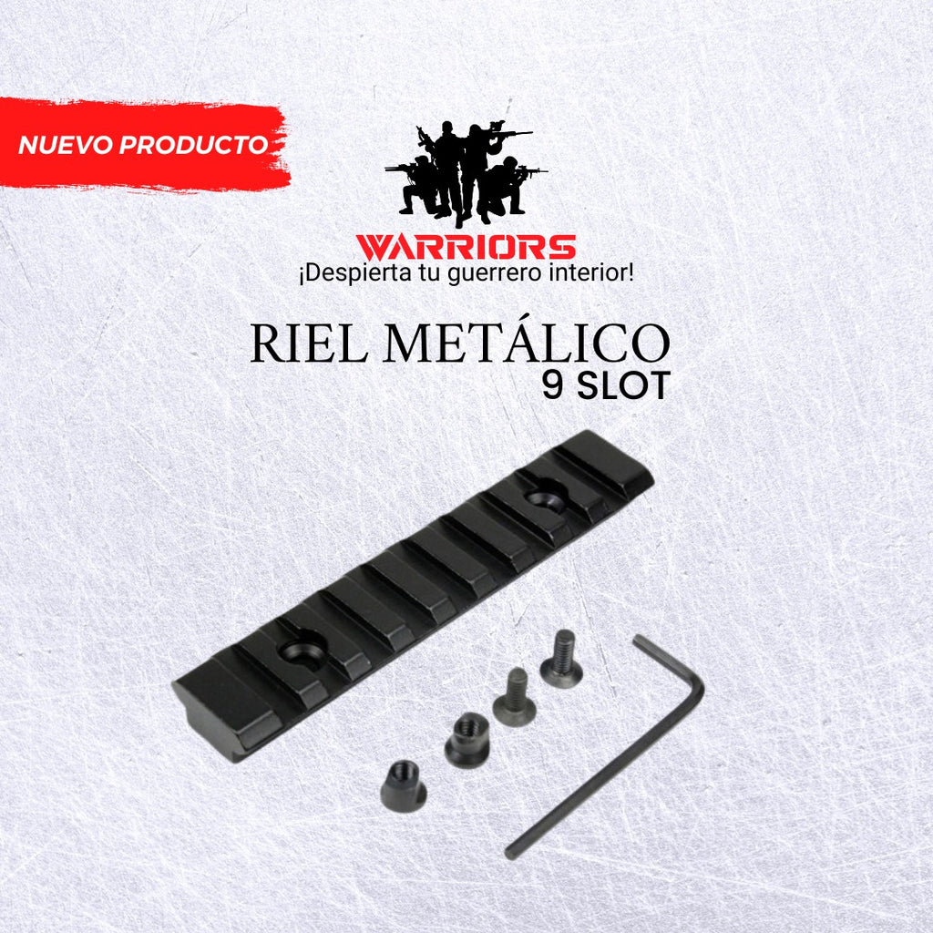 RIEL METALICO 9 SLOT